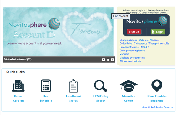 Novitasphere Login Portal