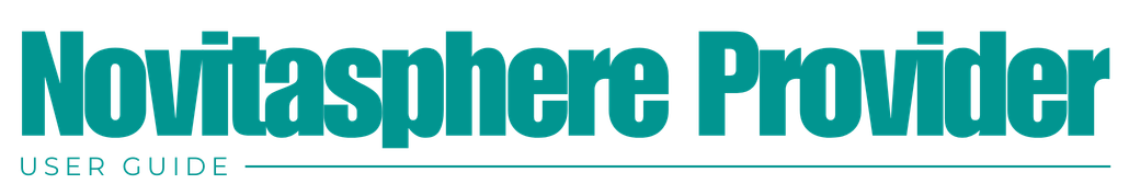 Novitasphere Provider Portal